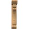 Ekena Millwork Olympic Slat Smooth Bracket w/ Offset Brace, Western Red Cedar, 5 1/2"W x 22"D x 30"H BKT0604X22X30OLY06SWR - alternate 4